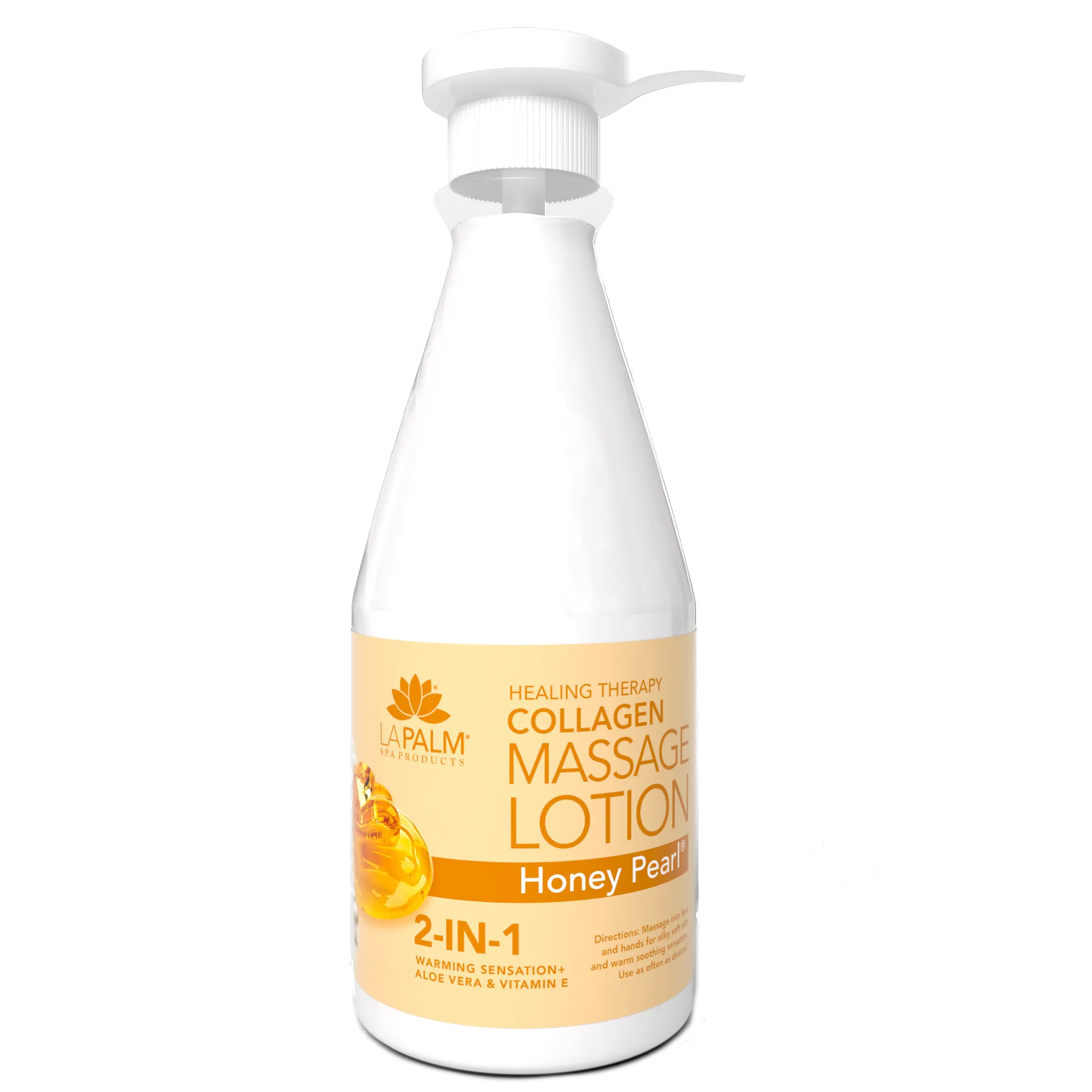 LaPalm Collagen Massage Lotion - Honey Pearl (24oz)
